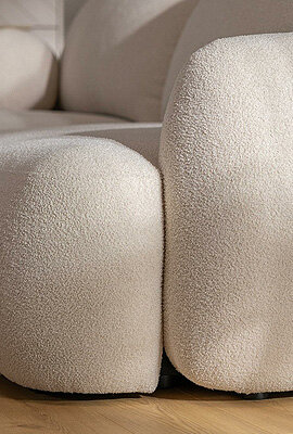 Familia Muebles de tela boucle
