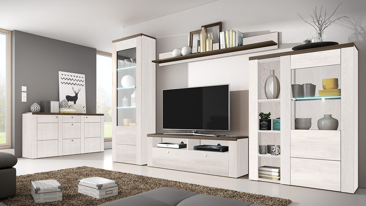 Mueble TV Salelbo 103 (Cebolla de alerce + Trufa roble)