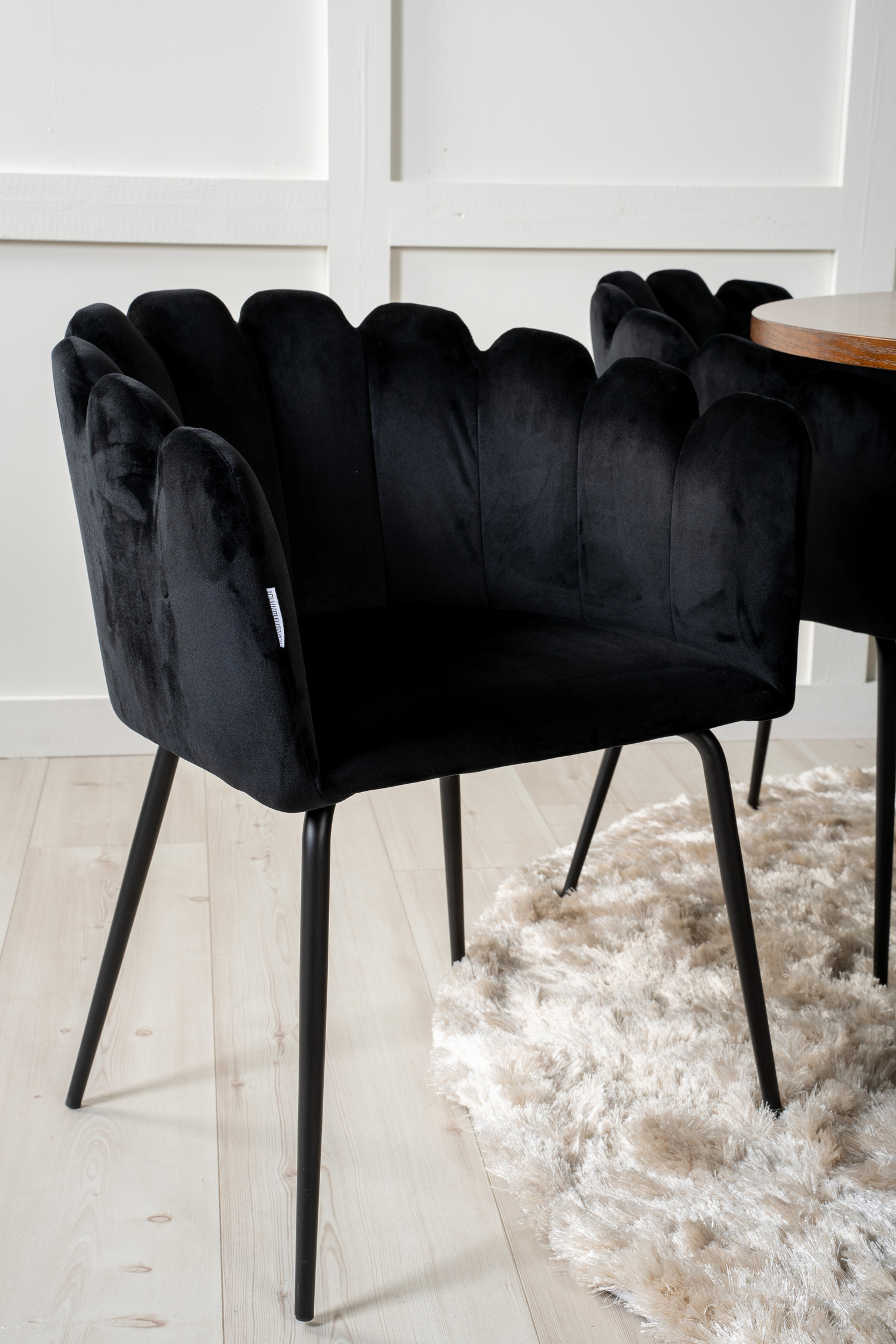 Conjunto de mesas y sillas para comedor Dallas 311 (Negro)