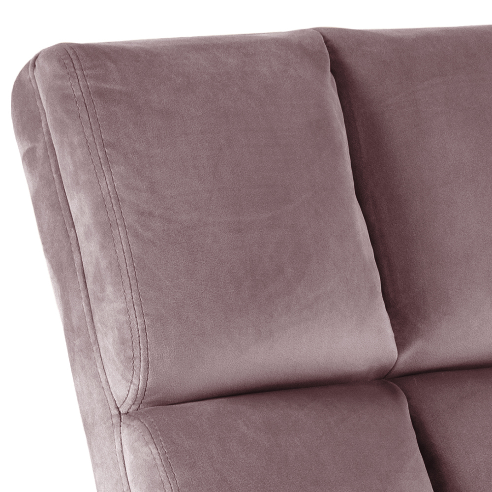 Sillón Norsica 370 (Rosa Dusty + Negro)