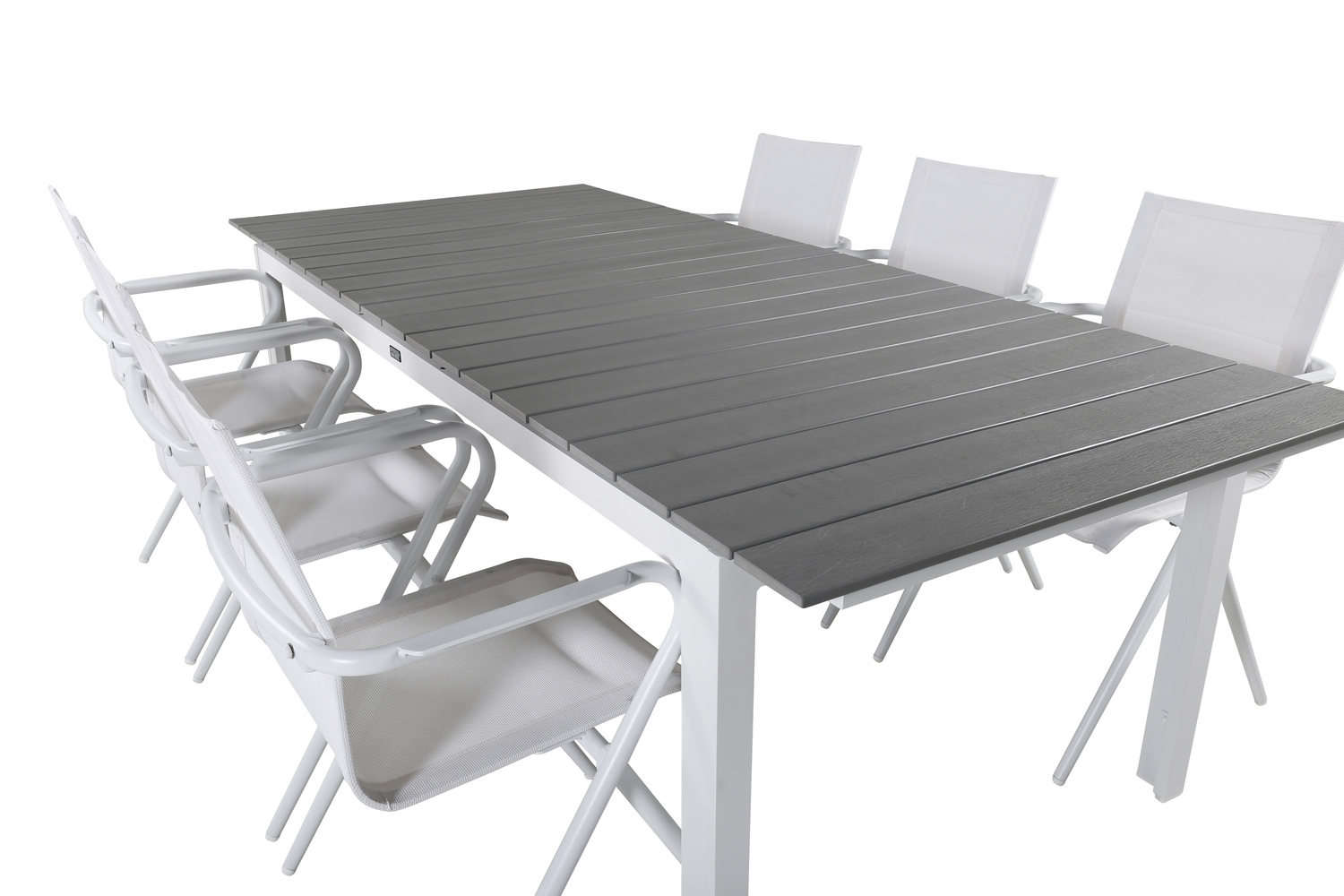 Mesa para exterior Dallas 668 (Gris + Blanco)