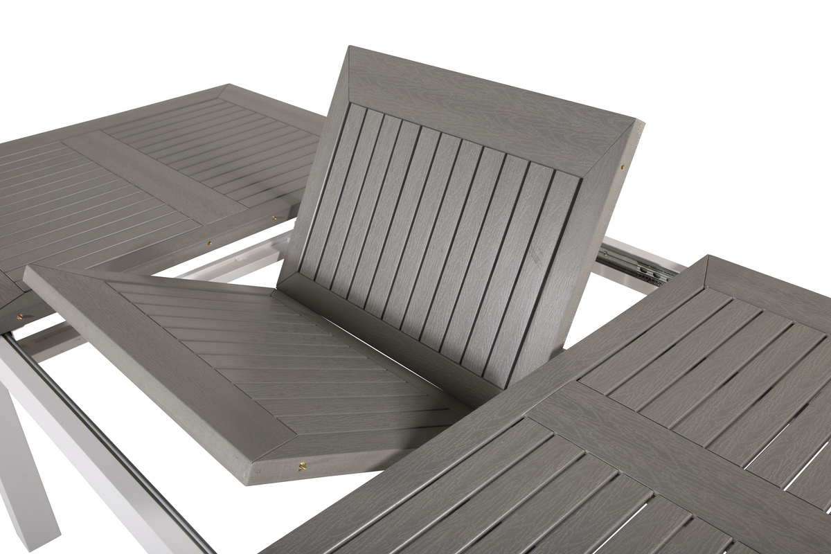 Mesa para exterior Dallas 1158 (Gris + Blanco)