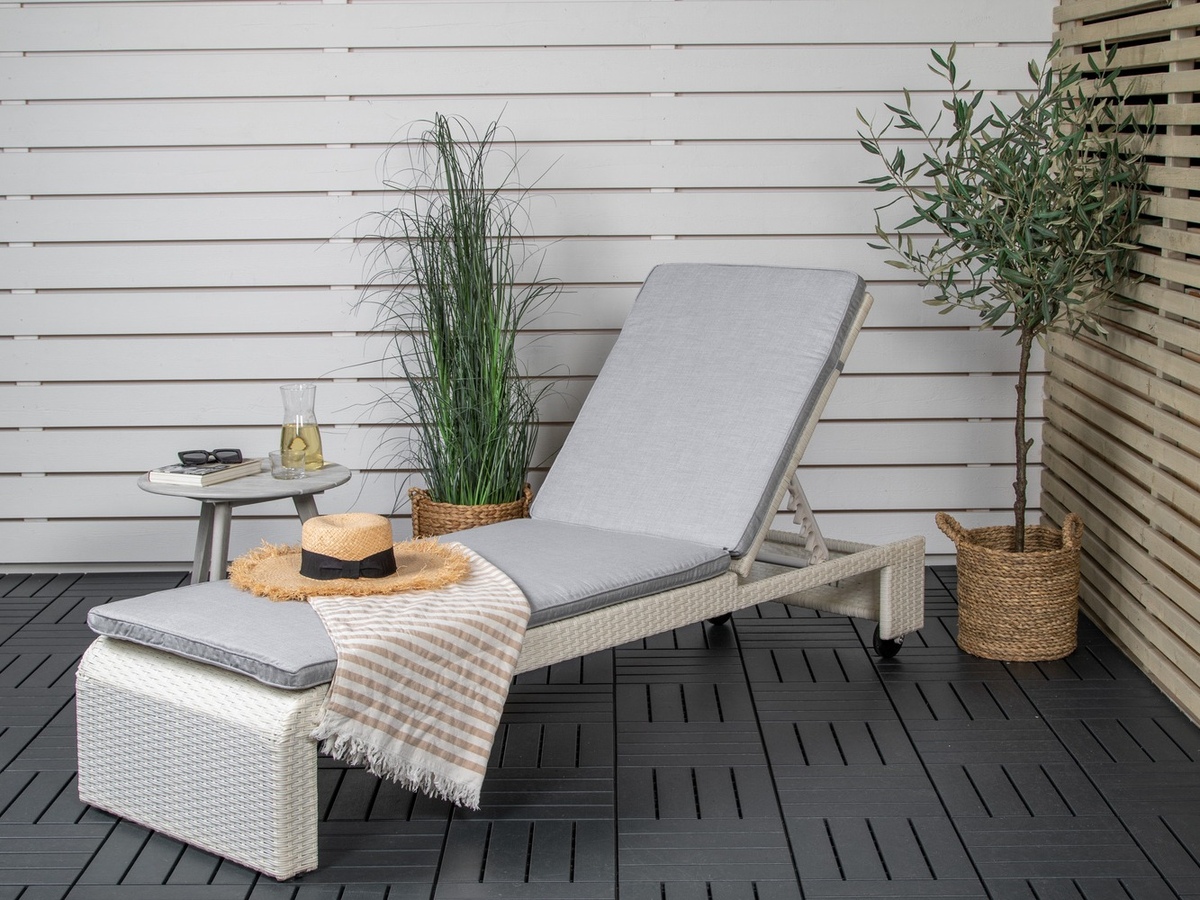 Tumbona Dallas 771 (Blanco + Gris)