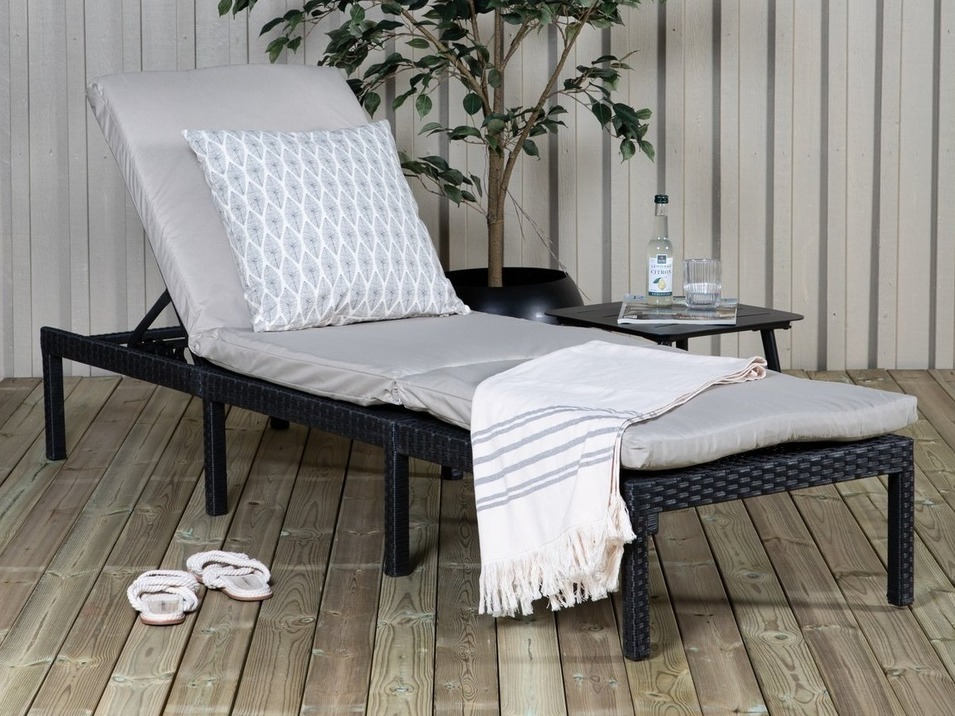 Tumbona Dallas 904 (Negro + Gris)