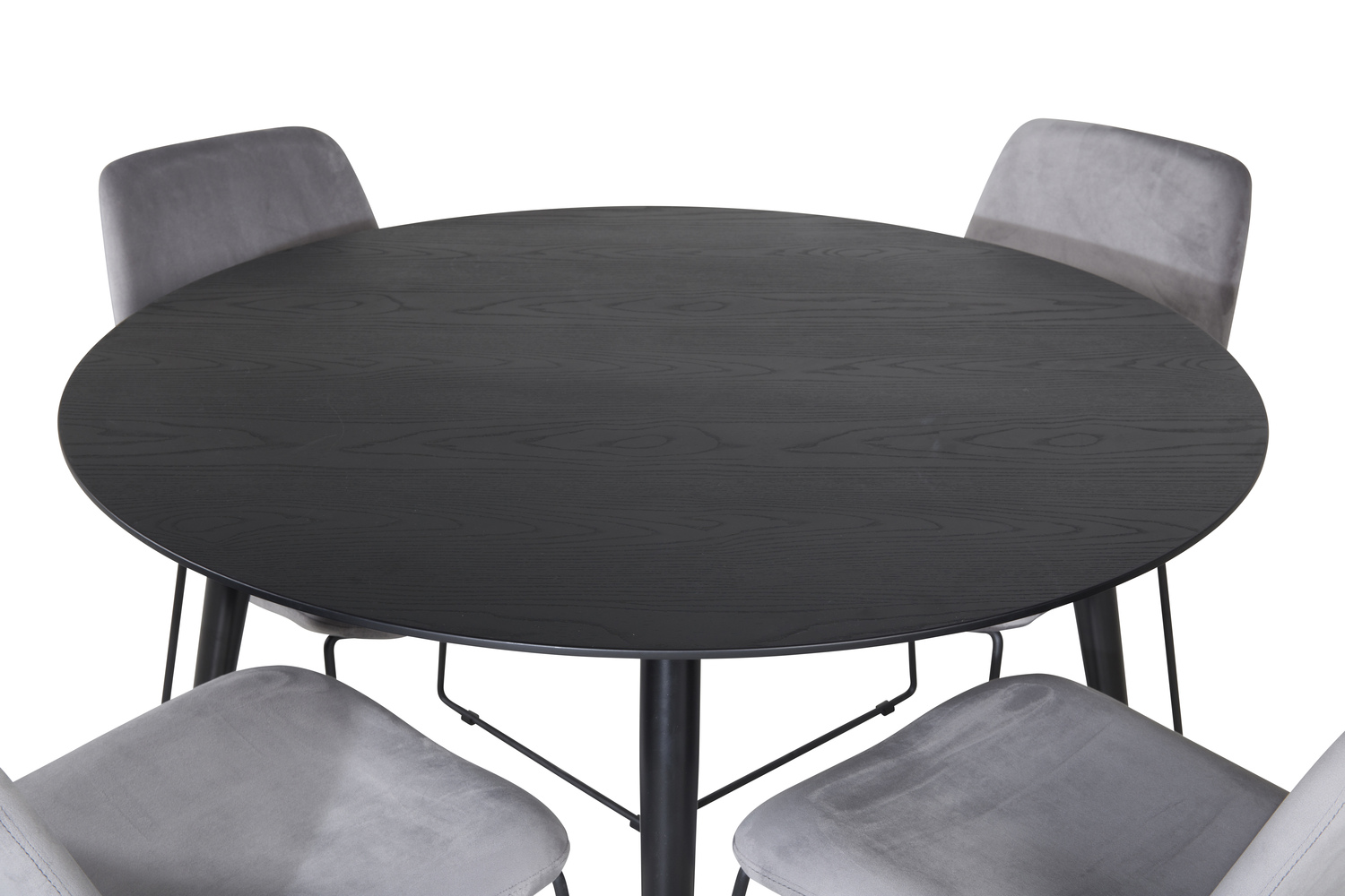 Conjunto de mesas y sillas para comedor Dallas 1189 (Gris + Negro)