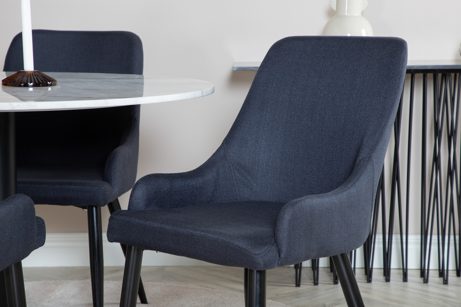 Conjunto de comedor Dallas 1300 (Negro)