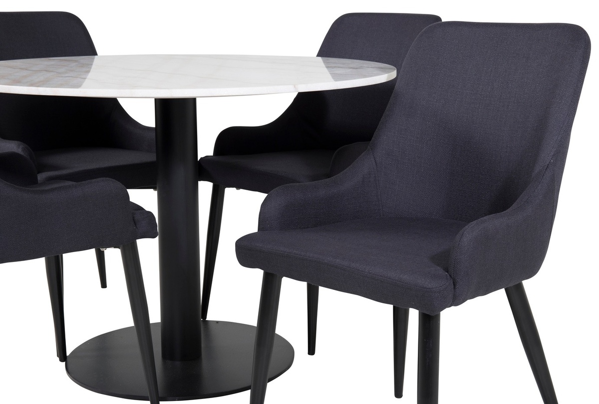 Conjunto de comedor Dallas 1300 (Negro)
