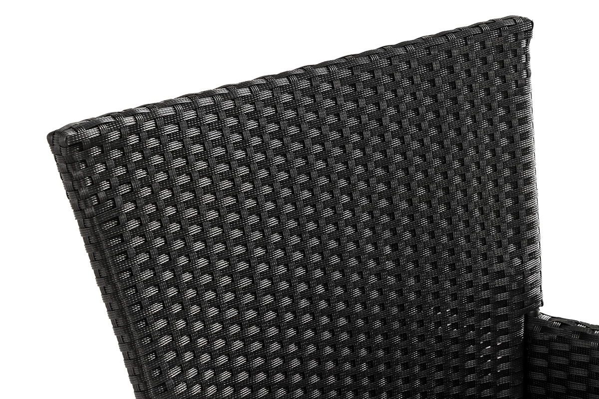 Conjunto de mesa y sillas Comfort Garden 1542 (Negro)