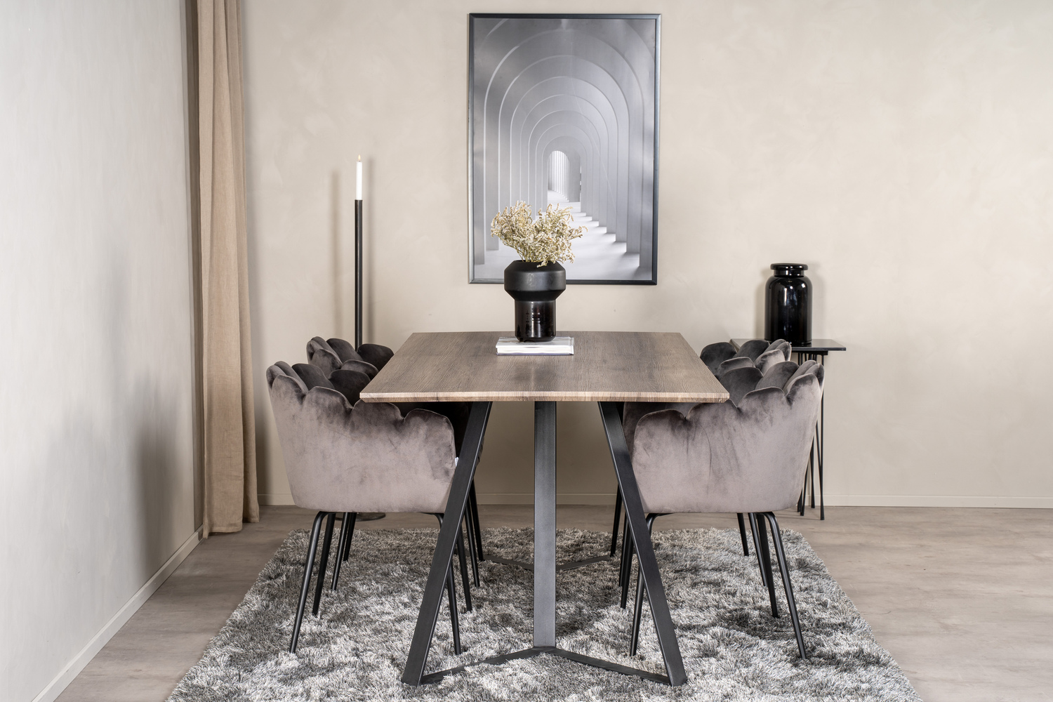 Conjunto de mesas y sillas para comedor Dallas 1342