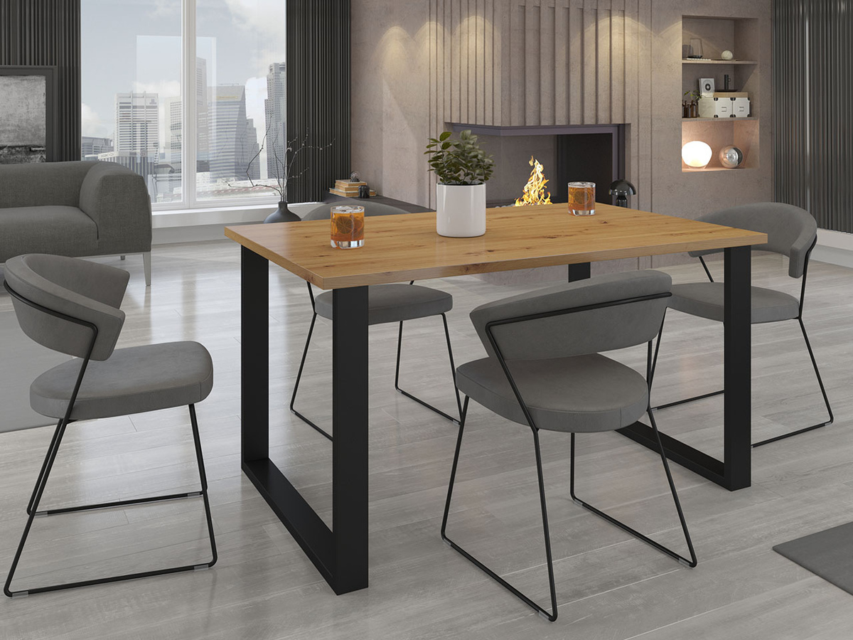 Mesa Tucson 137 (Roble Artisan + Negro)
