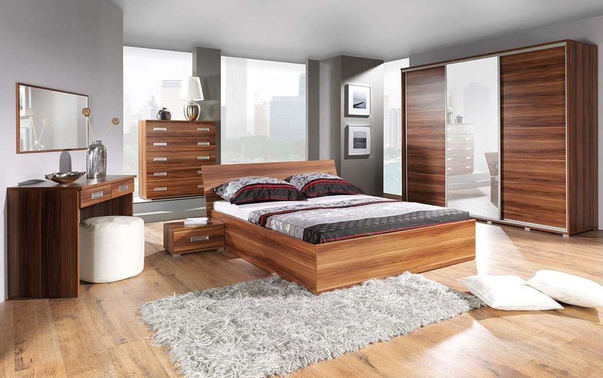 Conjunto de dormitorio Elicavo 106 (Ciruela)