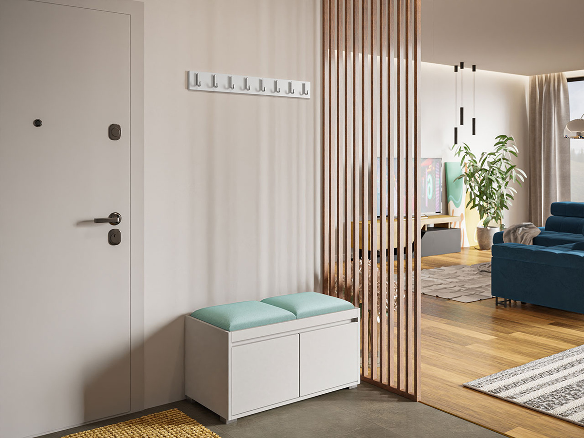 Conjunto para recibidor Comfivo Pinus I (Blanco + Manila 11)