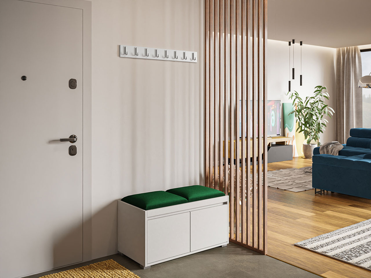 Conjunto para recibidor Comfivo Pinus I (Blanco + Manila 35)