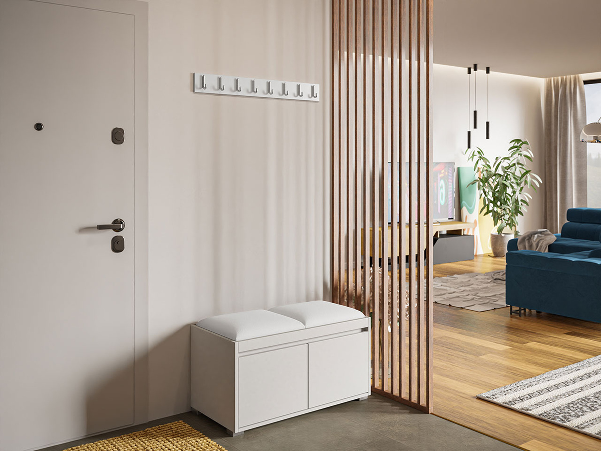 Conjunto para recibidor Comfivo Pinus I (Blanco + Soft 017)