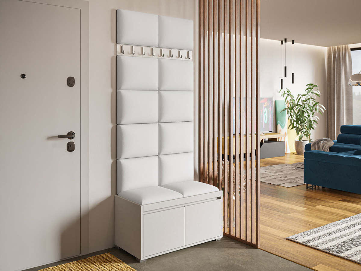 Conjunto para recibidor Comfivo Pinus IV (Blanco + Soft 017)