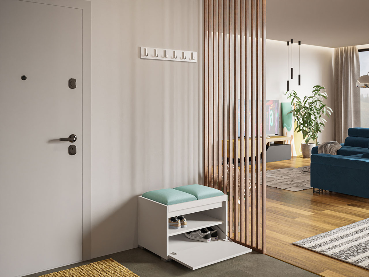 Conjunto para recibidor Comfivo 394 (Blanco + Manila 11)