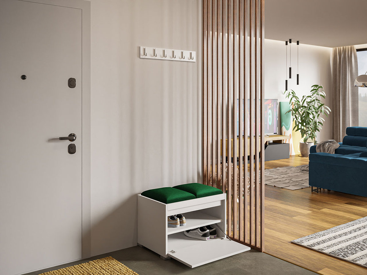 Conjunto para recibidor Comfivo Pinus VI (Blanco + Manila 35)