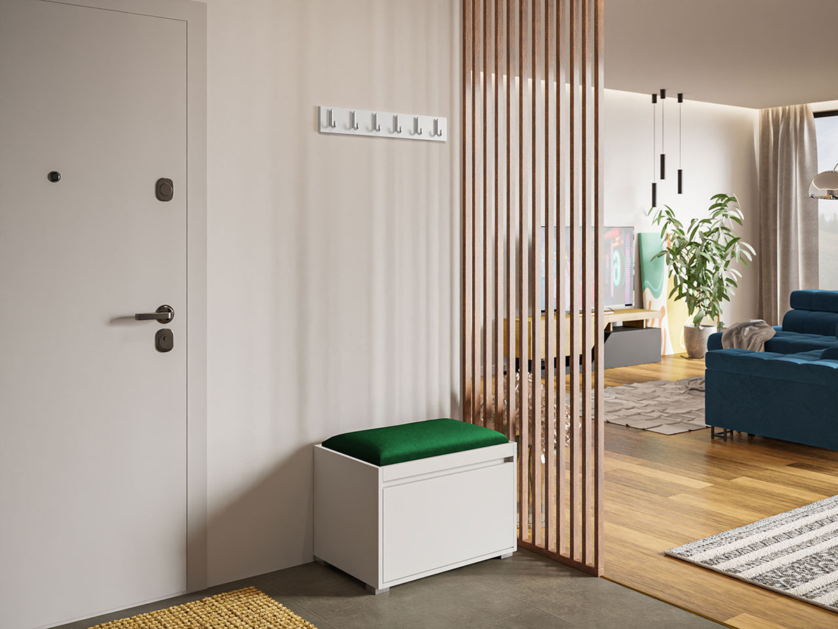 Conjunto para recibidor Comfivo Pinus VIII (Blanco + Manila 35)