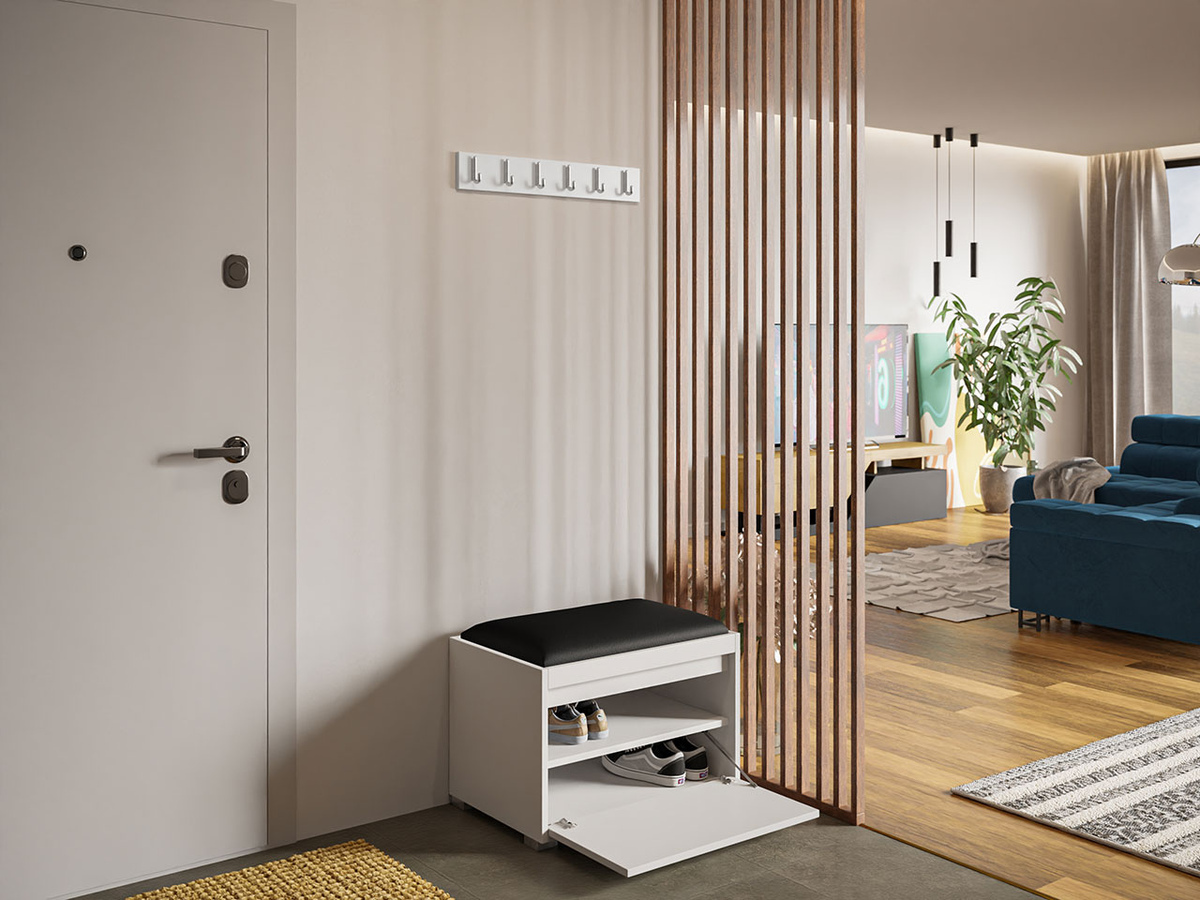 Conjunto para recibidor Comfivo Pinus VIII (Blanco + Soft 011)