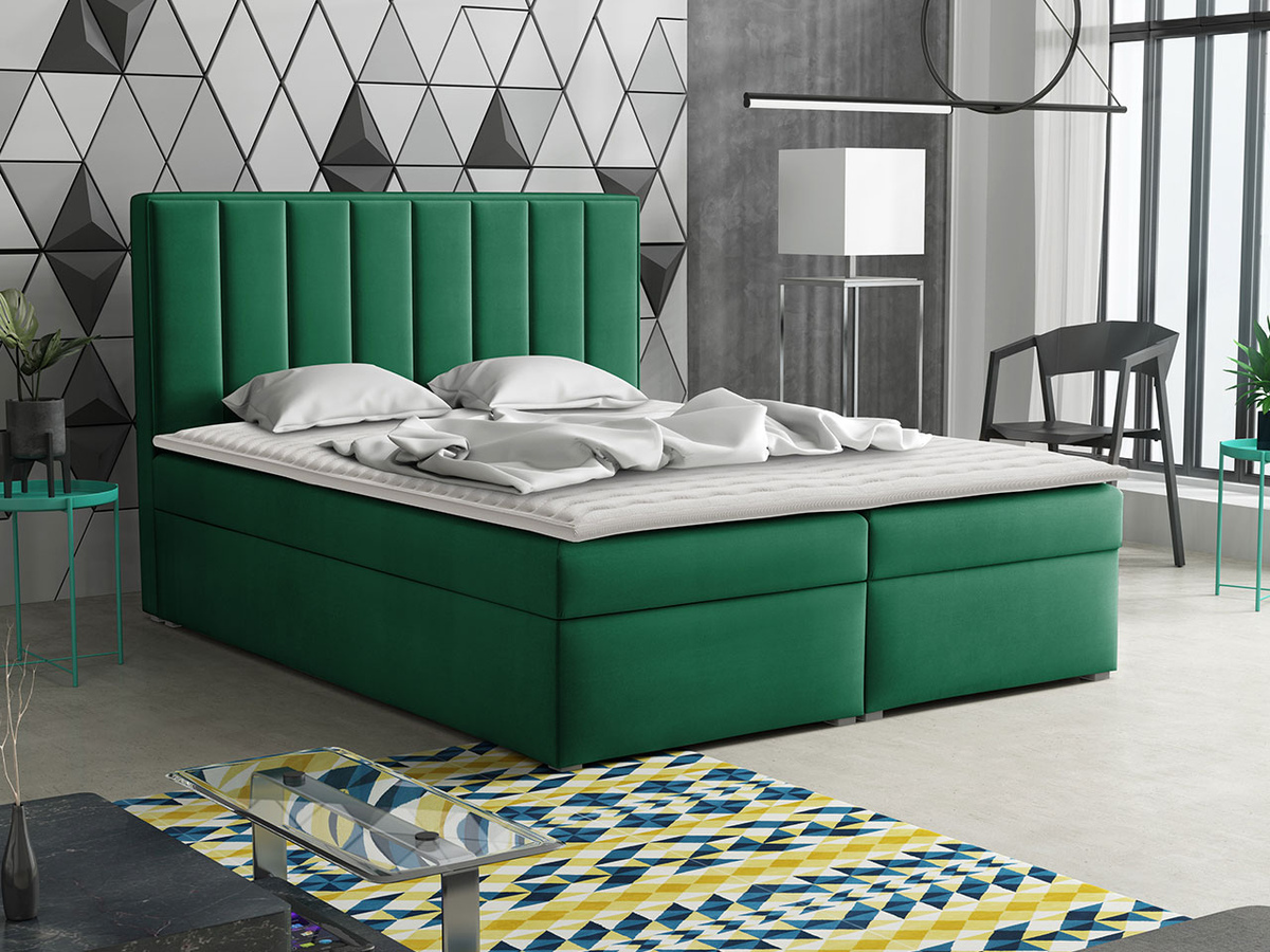 Cama continental Pomona 116 (Magic terciopelo 2225)