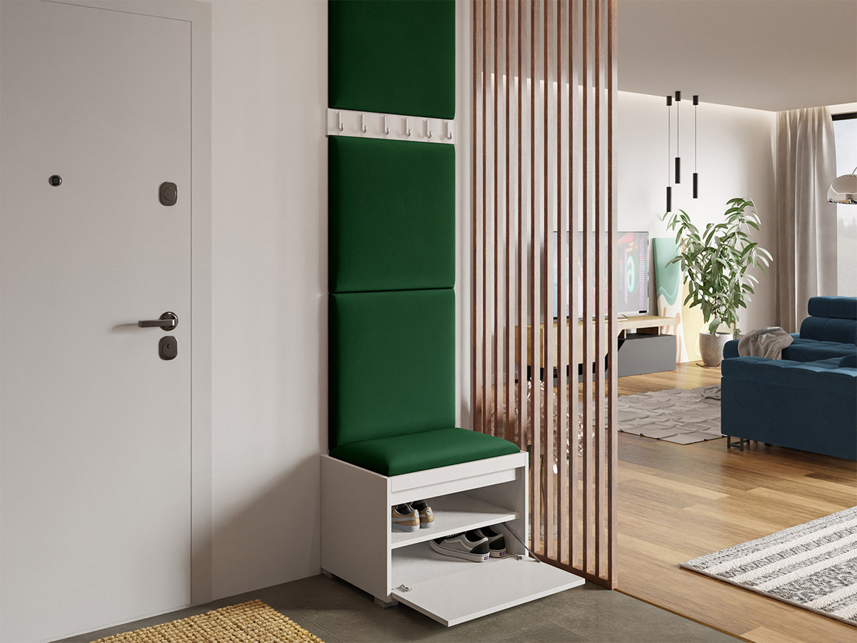 Conjunto para recibidor Comfivo Pinus IX (Blanco + Manila 35)