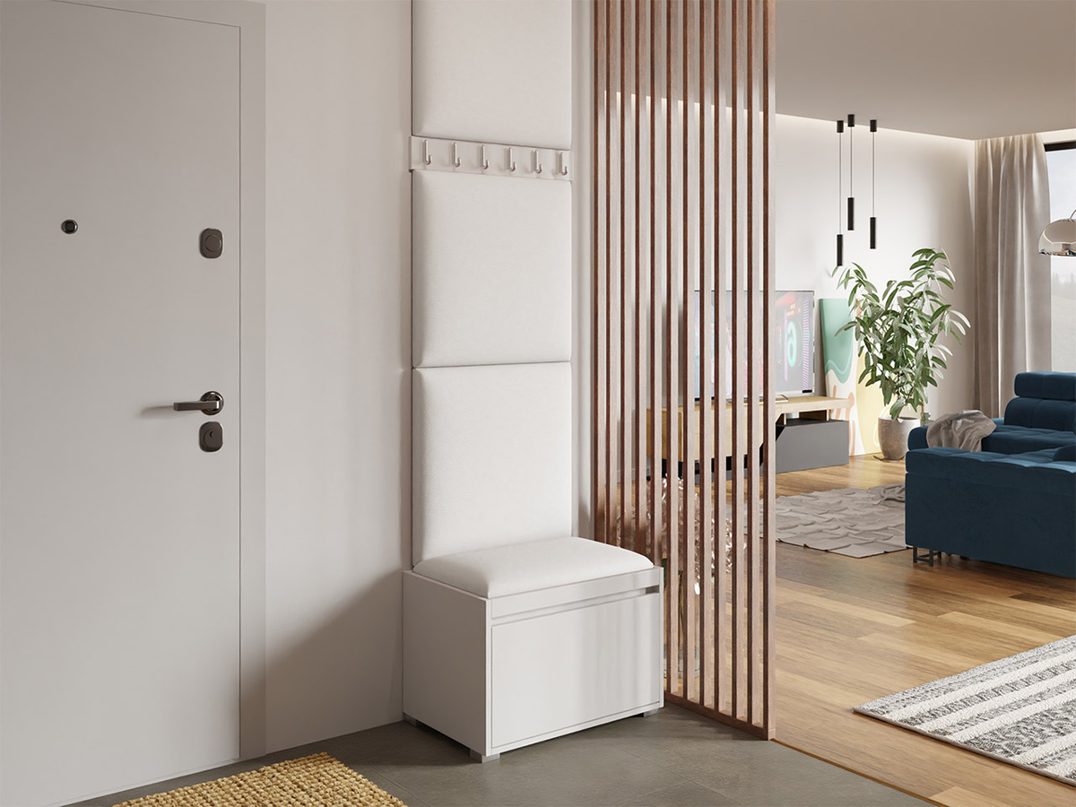 Conjunto para recibidor Comfivo Pinus IX (Blanco + Soft 017)