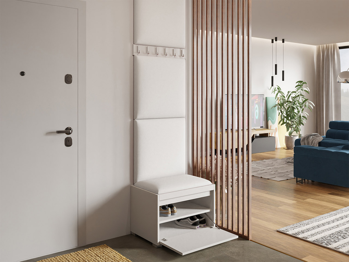Conjunto para recibidor Comfivo Pinus IX (Blanco + Soft 017)