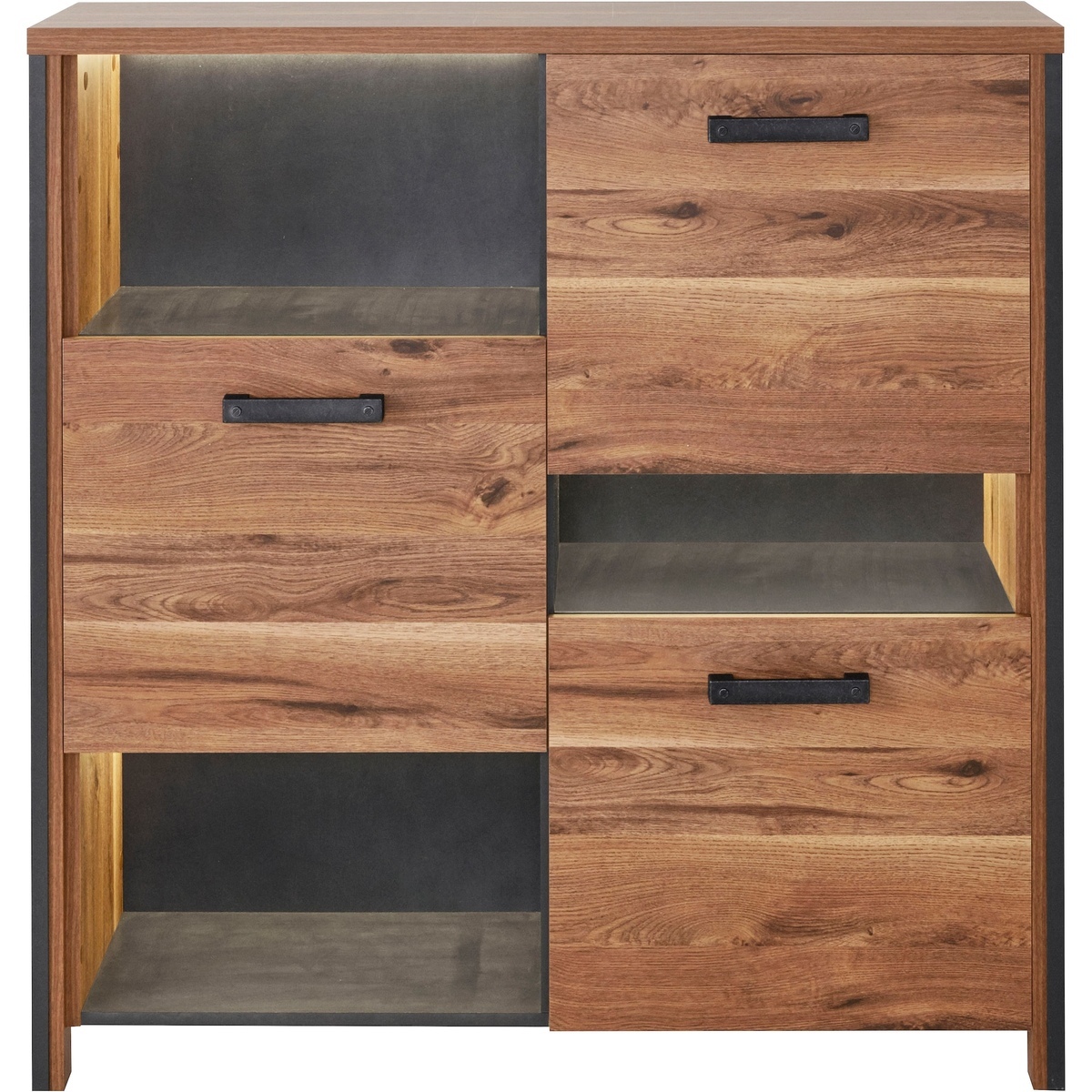 Aparador Austin Y108 (Royal roble + Madera gris)