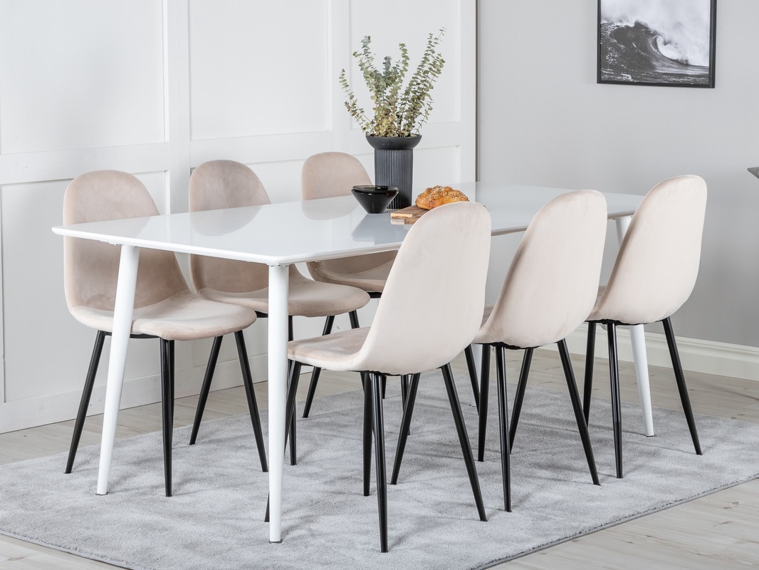 Conjunto de mesas y sillas para comedor Dallas 1833