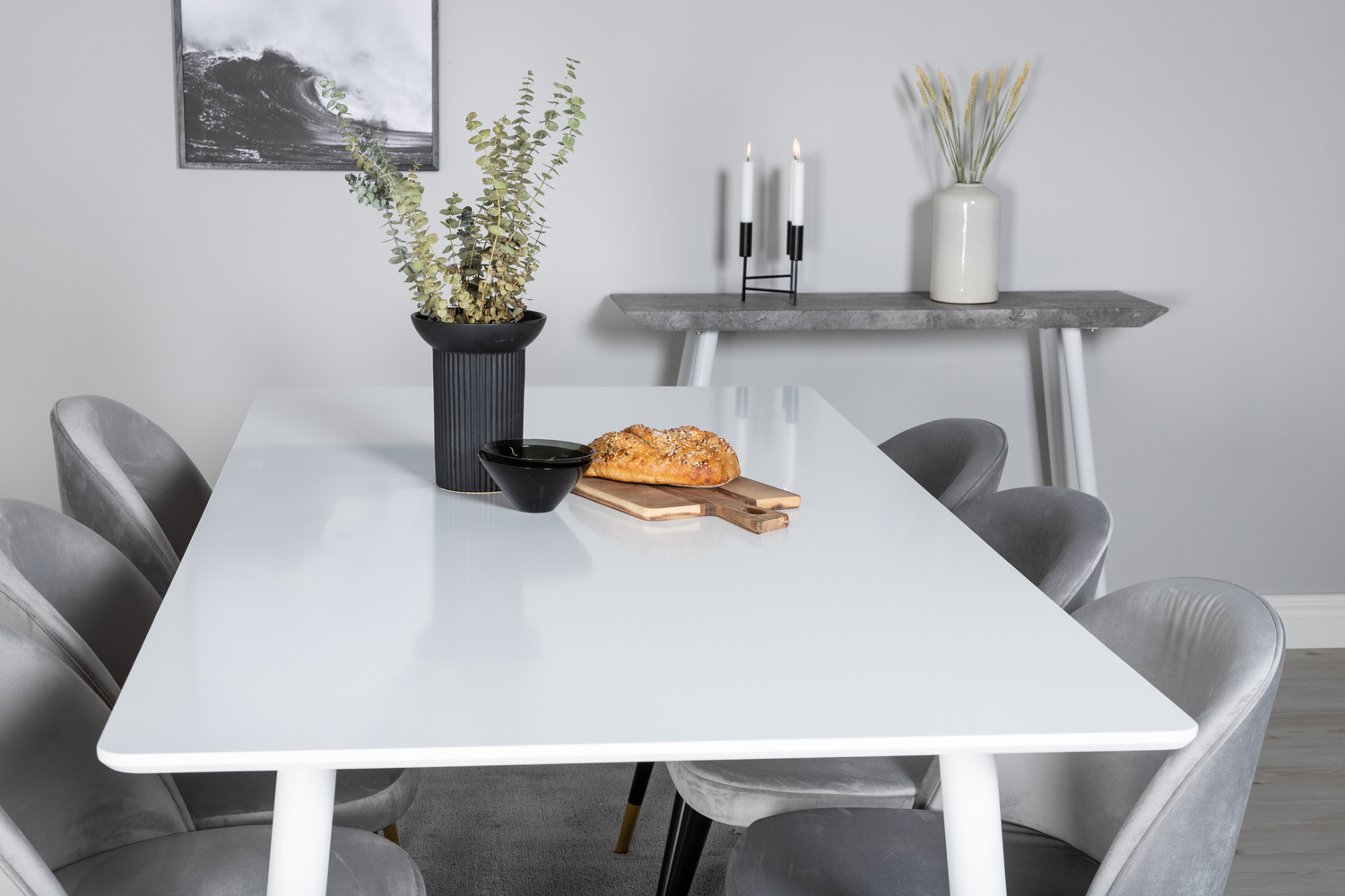 Conjunto de mesas y sillas para comedor Dallas 1908