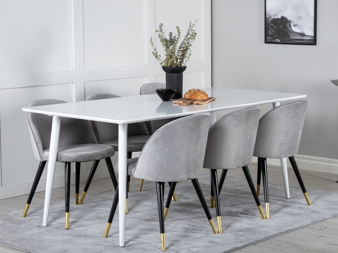 Conjunto de mesas y sillas para comedor Dallas 1908