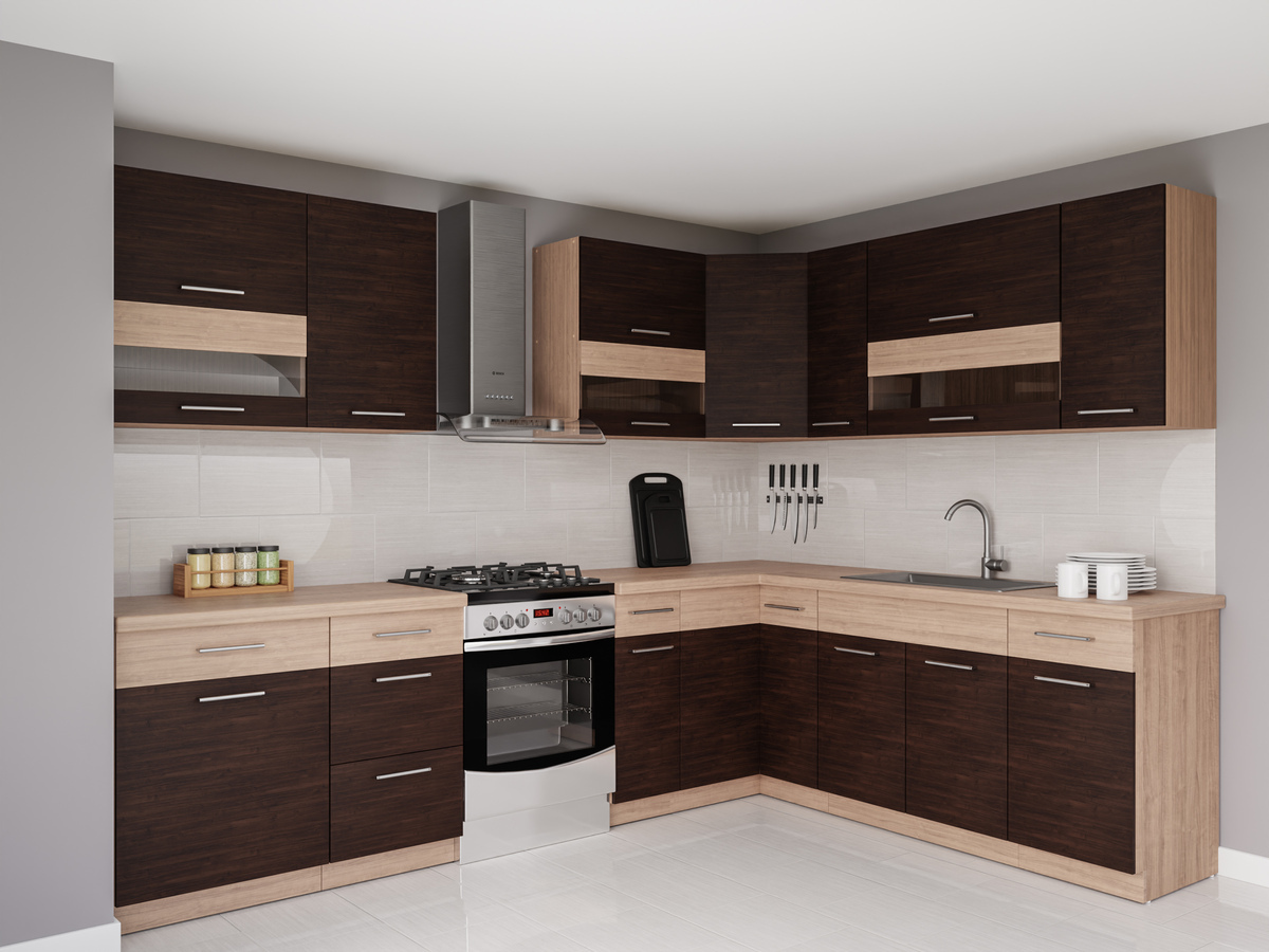 Conjunto de cocina modular Mode Dark 130