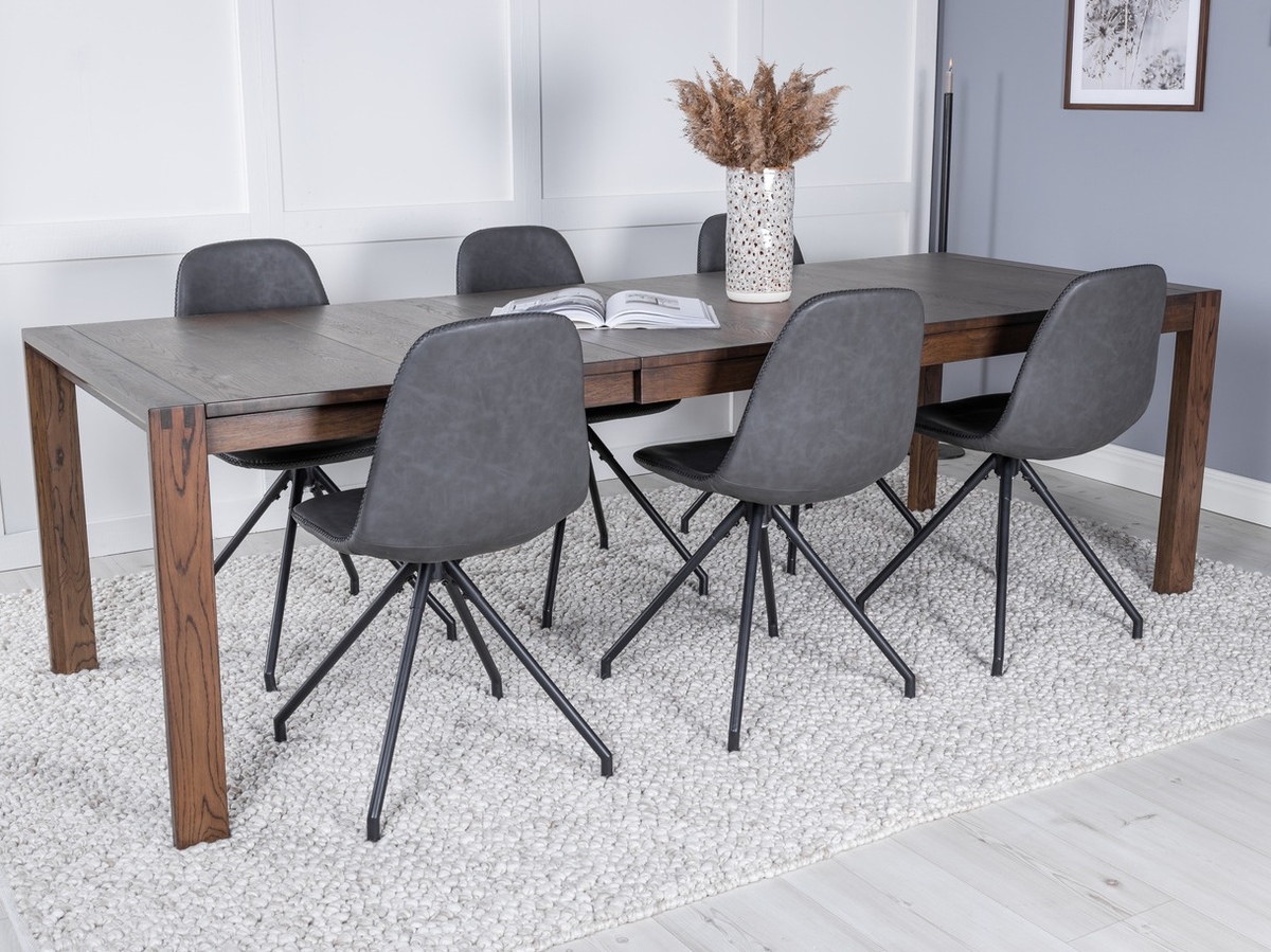 Conjunto de comedor Dallas 2036 (Negro)