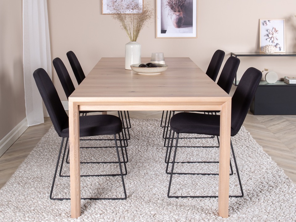 Conjunto de mesas y sillas para comedor Dallas 5027 (Roble)