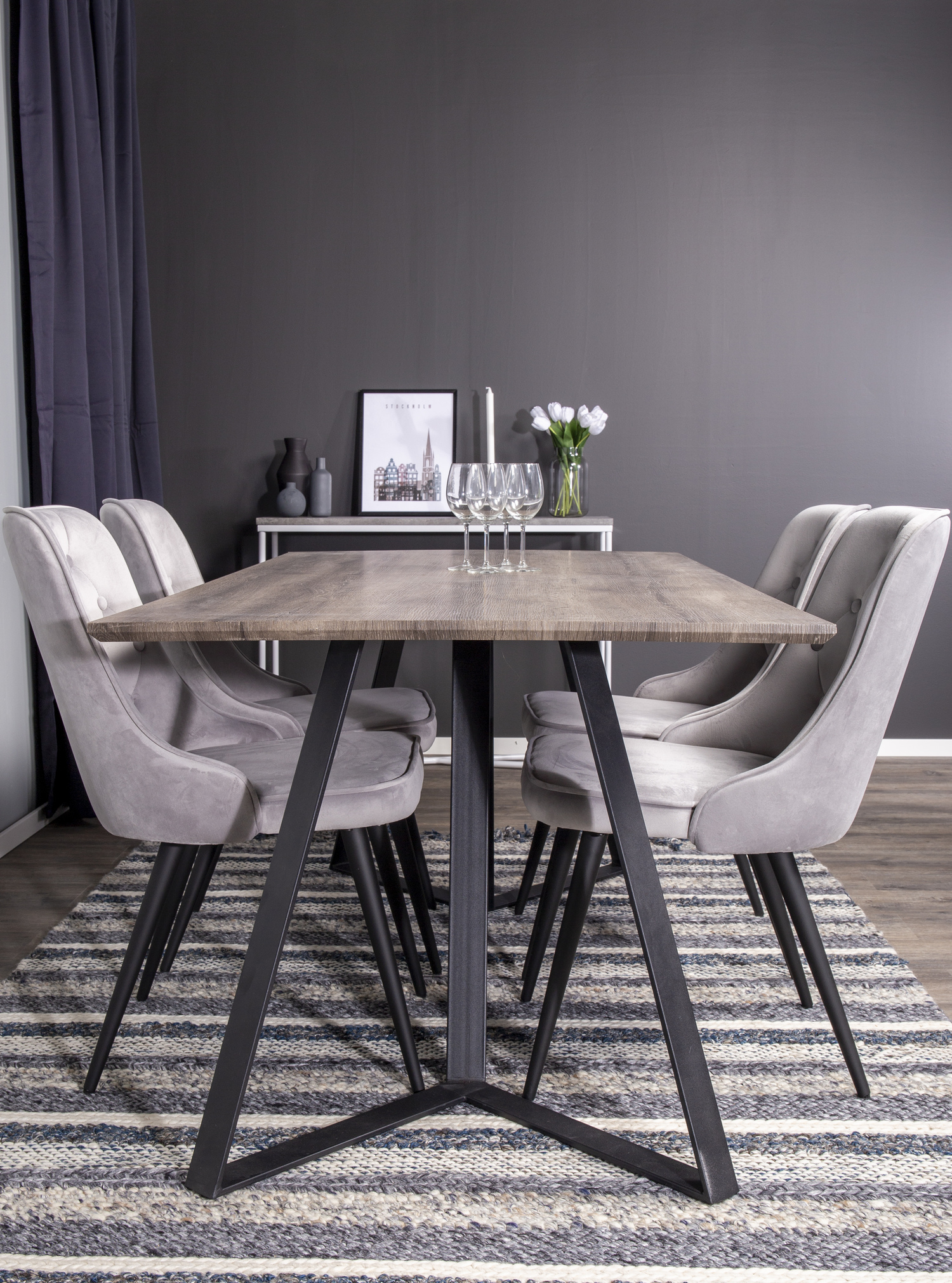 Conjunto de mesas y sillas para comedor Dallas 2101