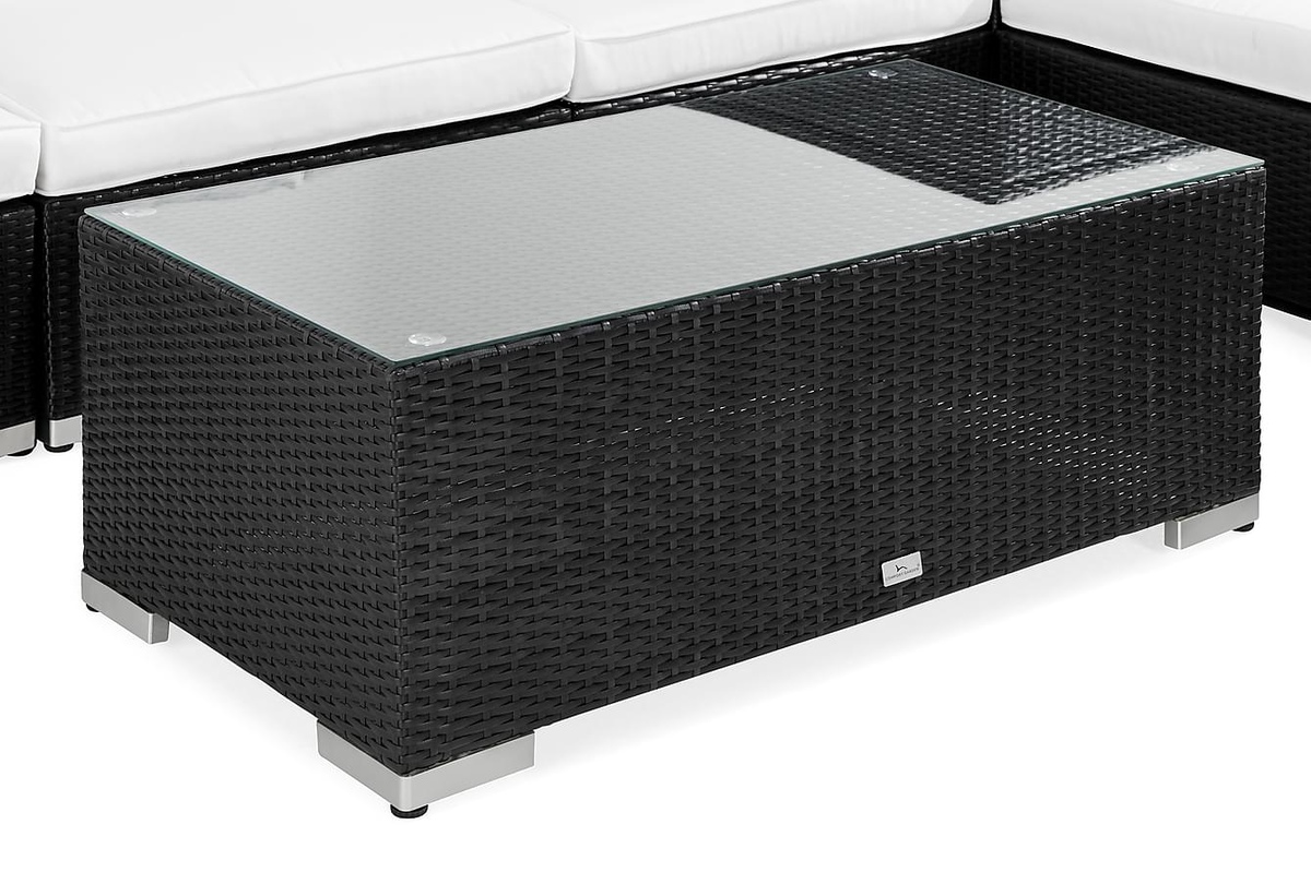 Conjunto de muebles de exterior Comfort Garden 1553 (Negro + Blanco)