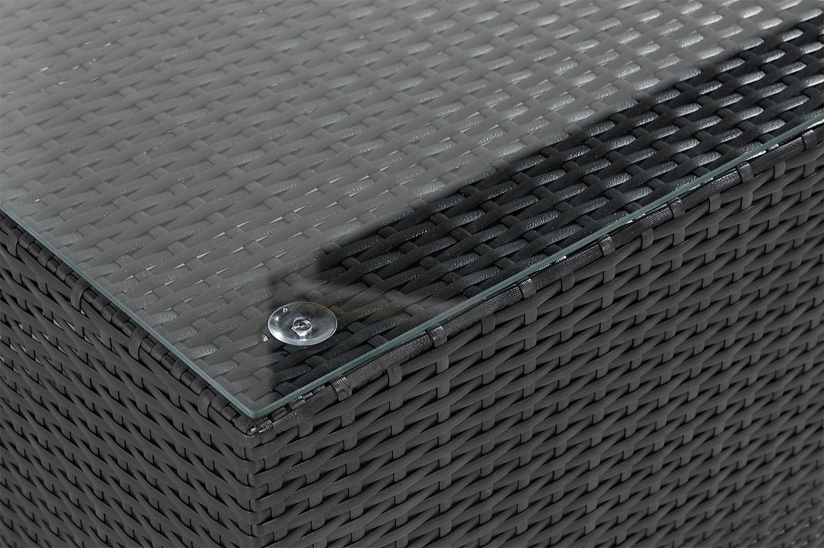 Conjunto de muebles de exterior Comfort Garden 1553 (Negro + Blanco)