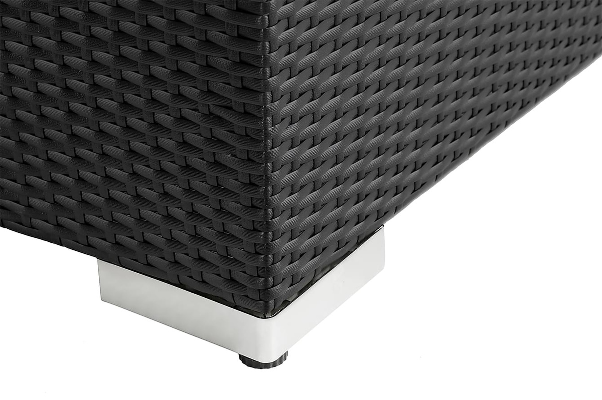 Conjunto de muebles de exterior Comfort Garden 1553 (Negro + Blanco)