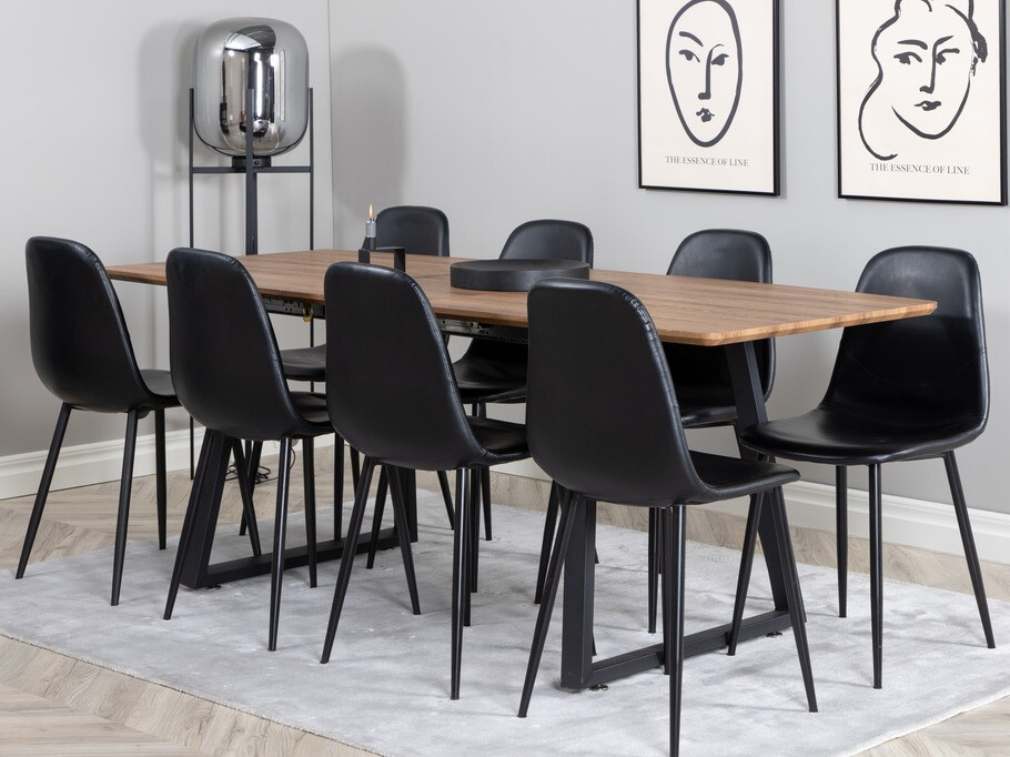 Conjunto de comedor Dallas 331 (Negro)