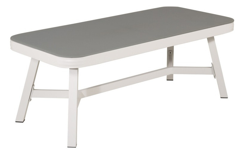 Conjunto de muebles de exterior Dallas 2175 (Blanco + Gris)