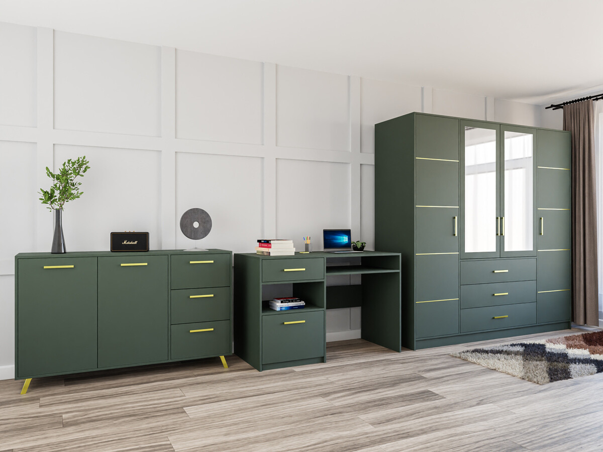 Conjuntos de muebles Dortivu 121 (Verde)