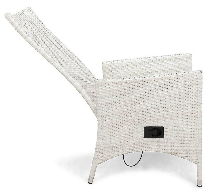 Conjunto de mesa y sillas Comfort Garden 1658 (Blanco)