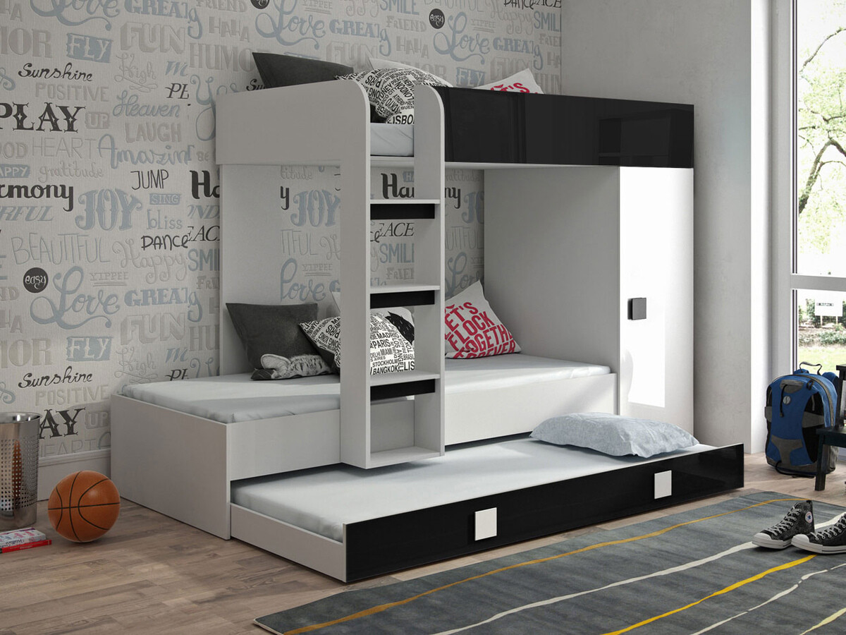 Litera Hartford 191 (Blanco + Negro brillante + Blanco brillante)