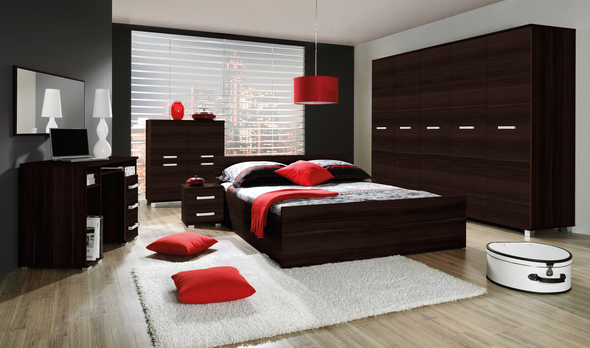 Conjunto de dormitorio Cirevau 143 (Wengué)