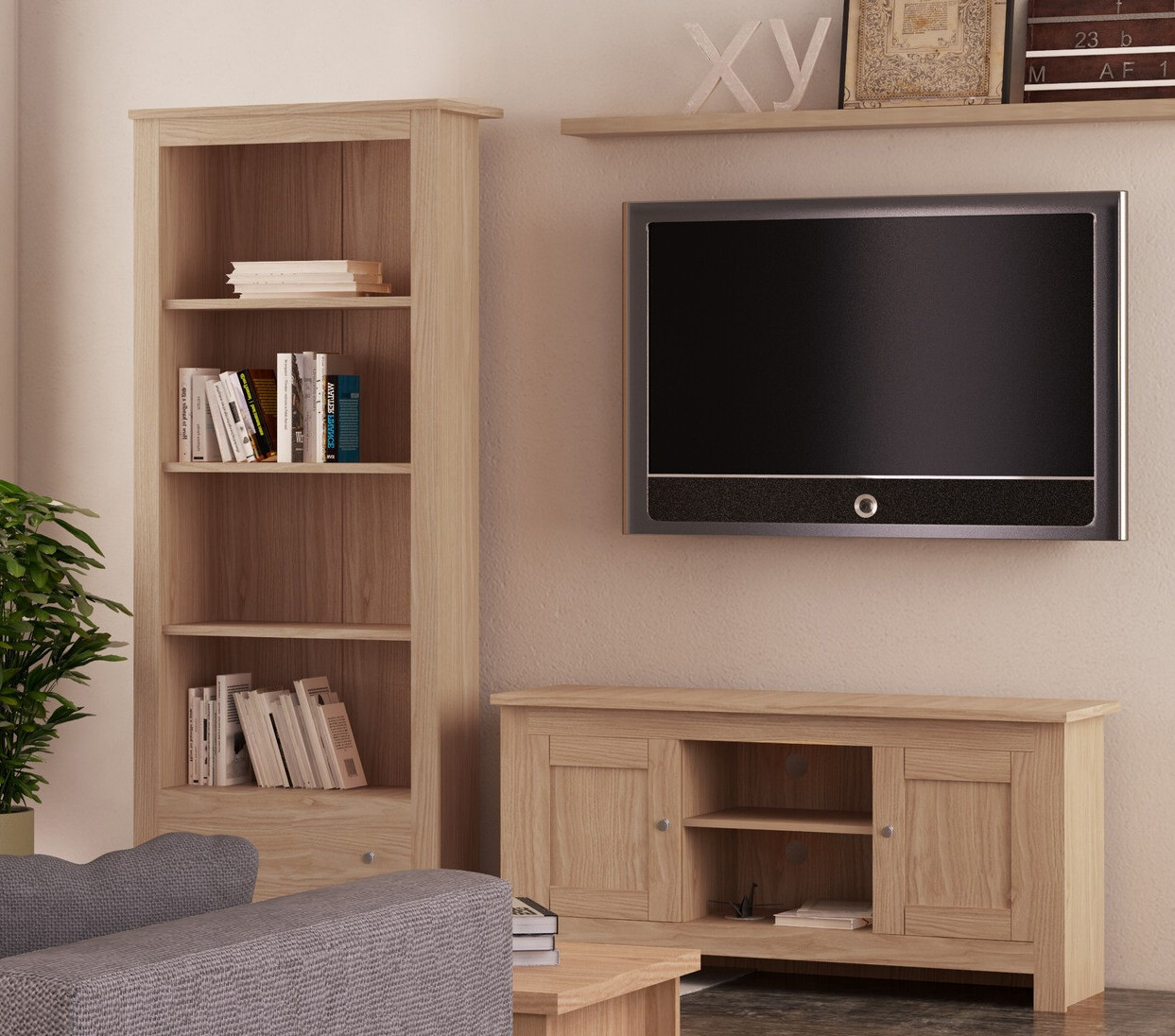 Mueble TV Denton 1428 (Roble)