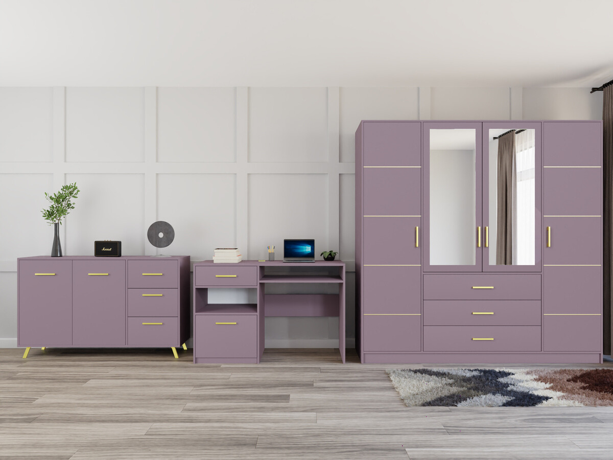 Conjuntos de muebles Dortivu 121 (Púrpura)
