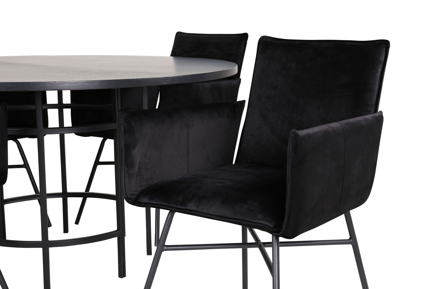 Conjunto de comedor Dallas 2337 (Negro)