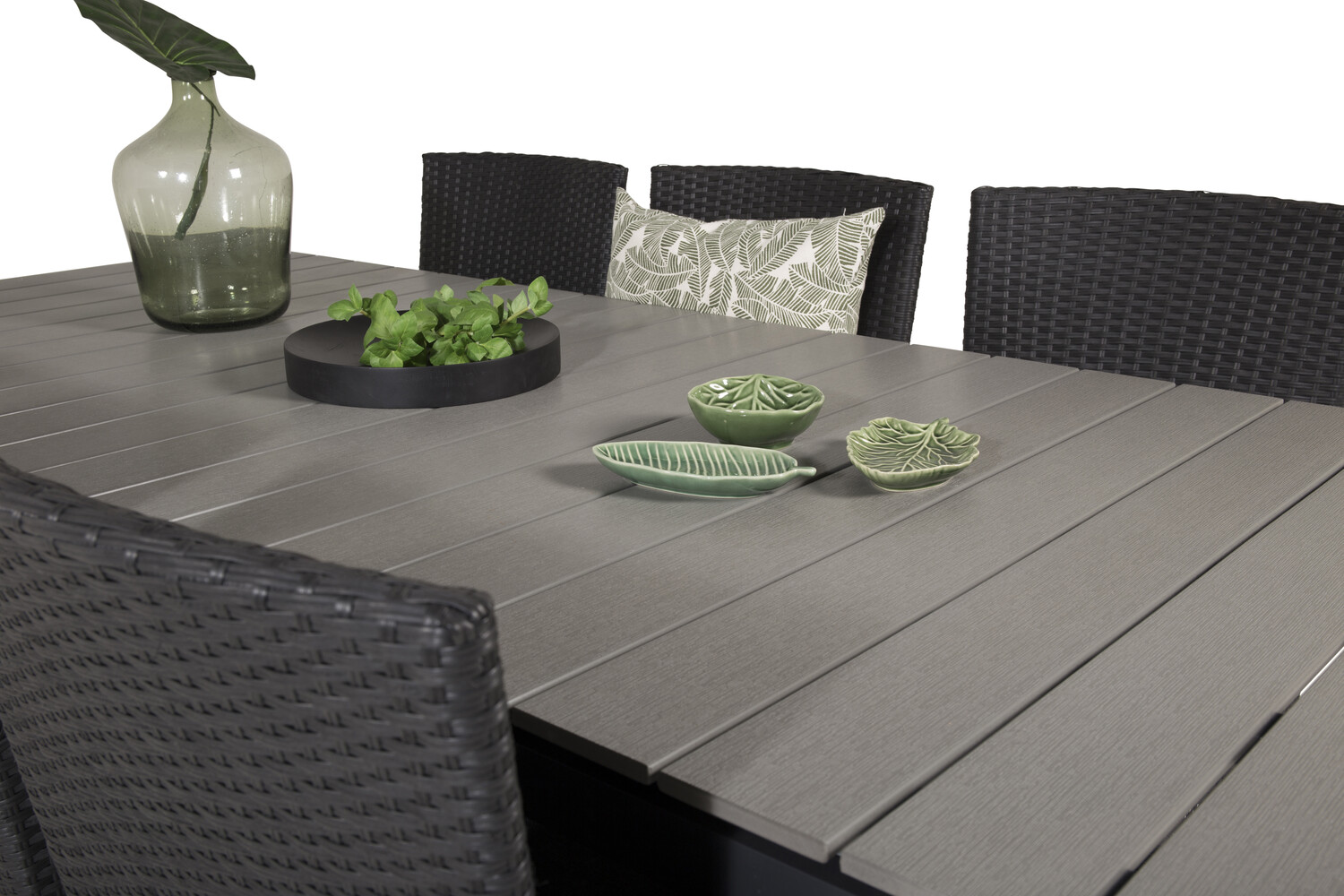 Conjunto de mesa y sillas Dallas 3030 (Negro + Gris)