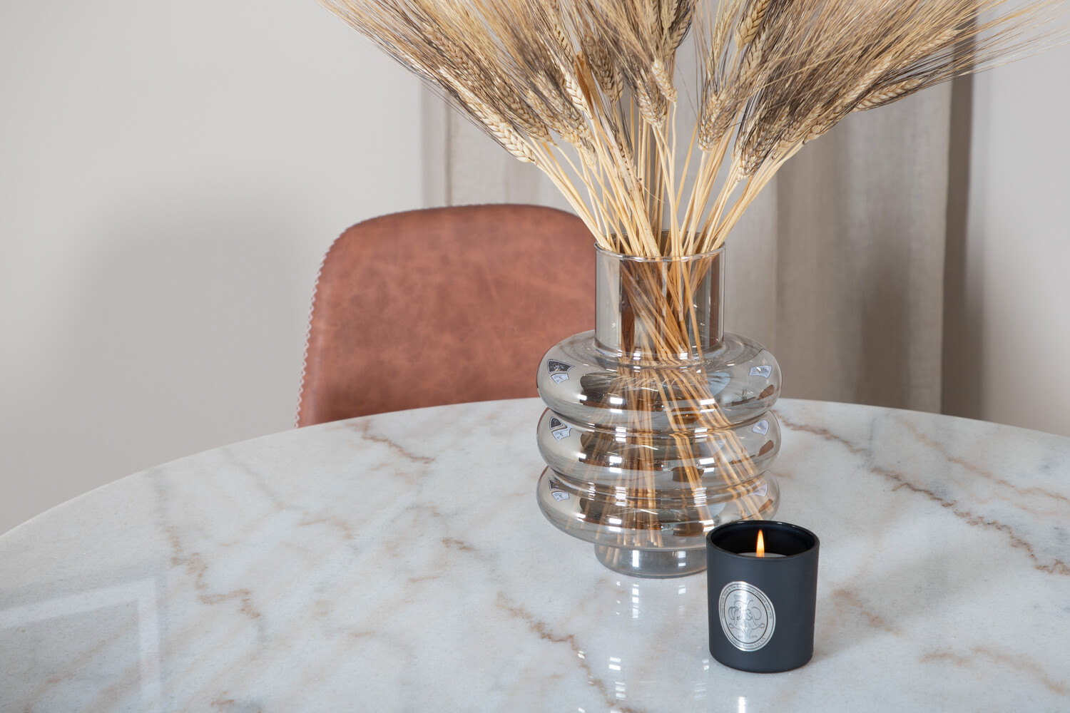 Conjunto de comedor Dallas 2674 (Marrón + Negro)