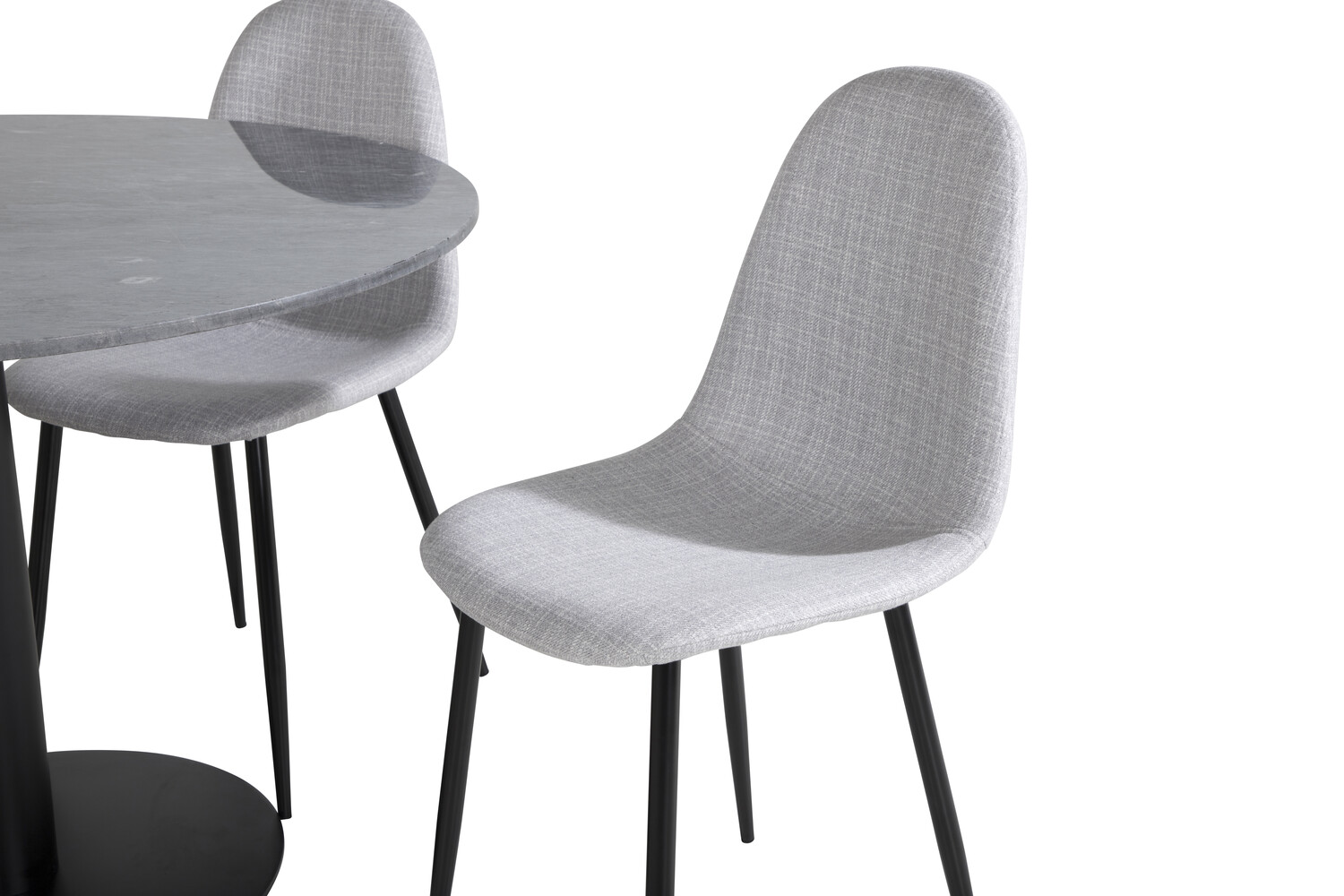 Conjunto de comedor Dallas 2627 (Gris + Negro)